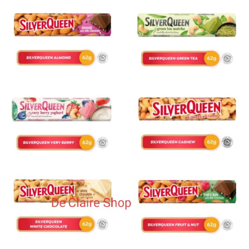 

SilverQueen Uk 55g Besar & 22g Kecil & Silverqueen Bites