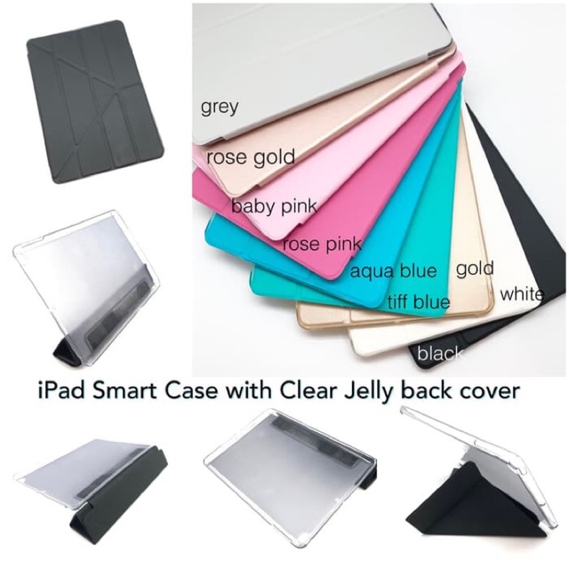 iPad Smart Case With Clear Jelly Backcover