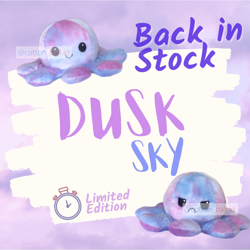 Ready Stock Cotton Ball Reversible Octopus