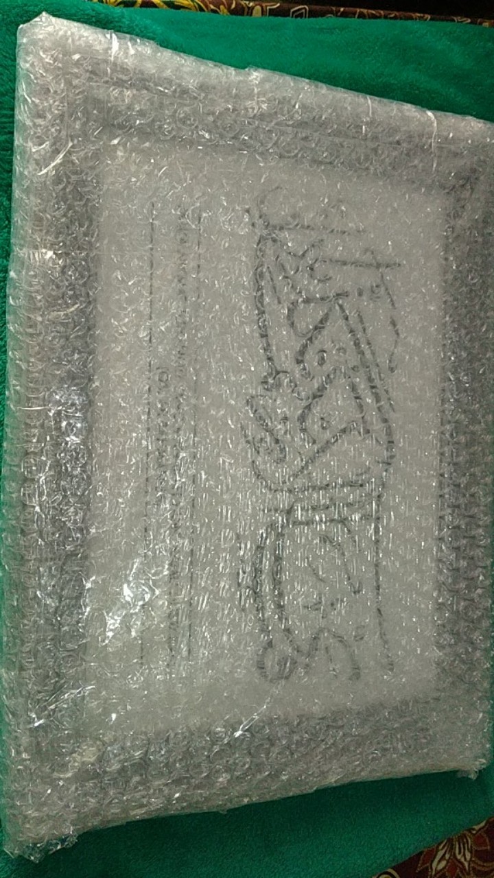 Poster Kaligrafi Qs.ar Rahman 13 - Nikmat Tuhan Mana Yg Harus Kamu Dustakan - Pigura Hiasan Dinding