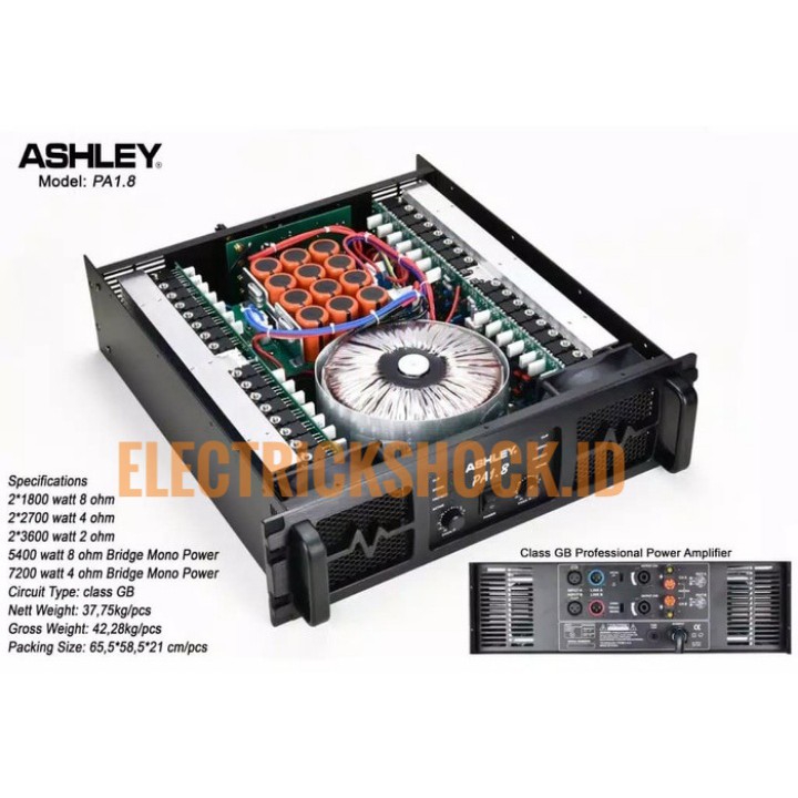 Power Amplifier Ashley PA 1.8 / PA1.8 (Original)