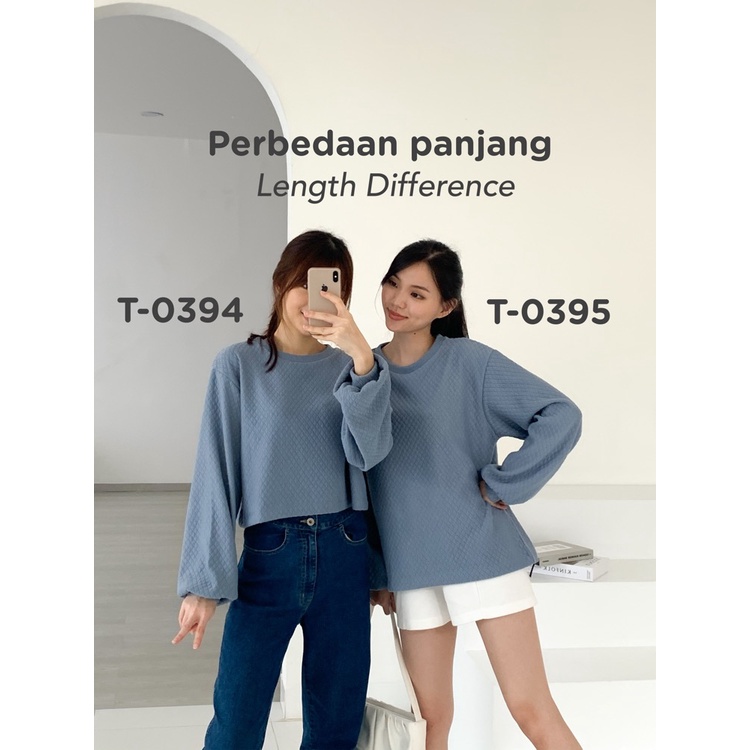 Kadaka T-0395 Sweater Loose Premium Cotton Emboss