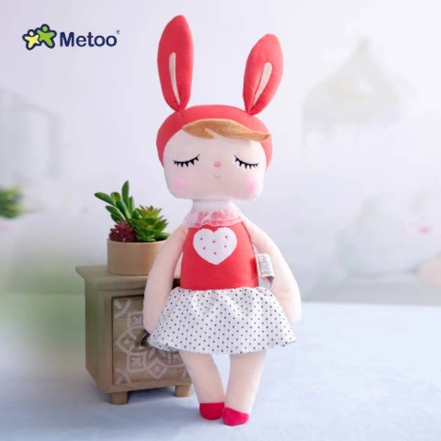 MOMBABY1 Kado Mainan Anak Perempuan Boneka Metoo New Love Merah Free Paperbag