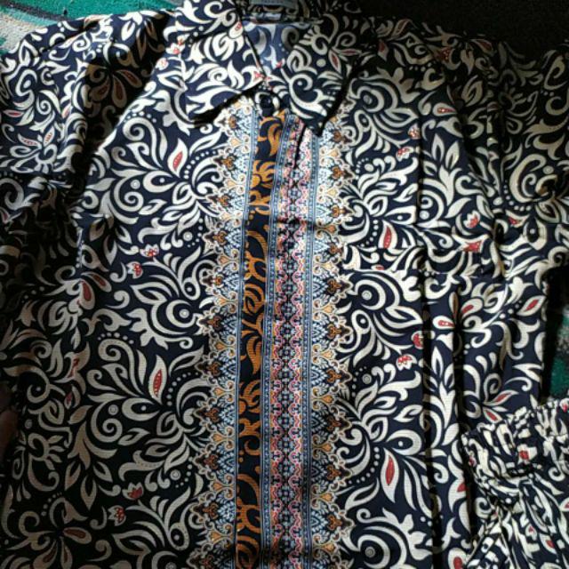 Part 1 Batik Couple Rok Plisket |  Rok Plisket Couple Batik | Couple Batik Kemeja Panjang