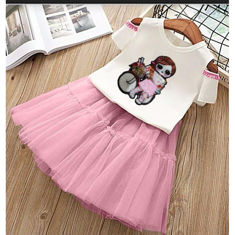 KD ST CACA KS baju anak perempuan set baju anak umur 3 4 5 tahun setelan anak cewek lucu
