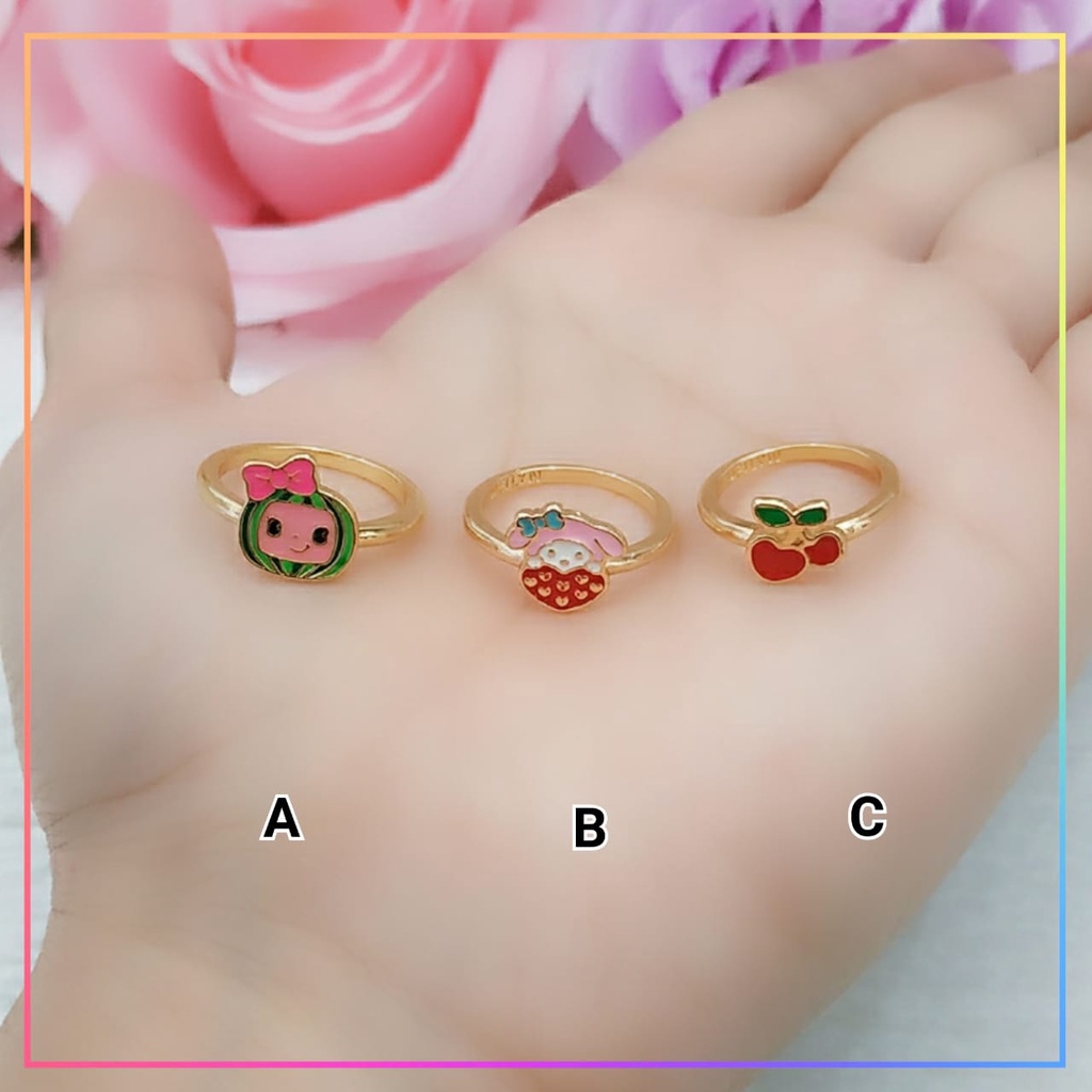 Cincin xuping cincin anak semangka perhiasan cincin anak bayi lapis emas gold CA 008