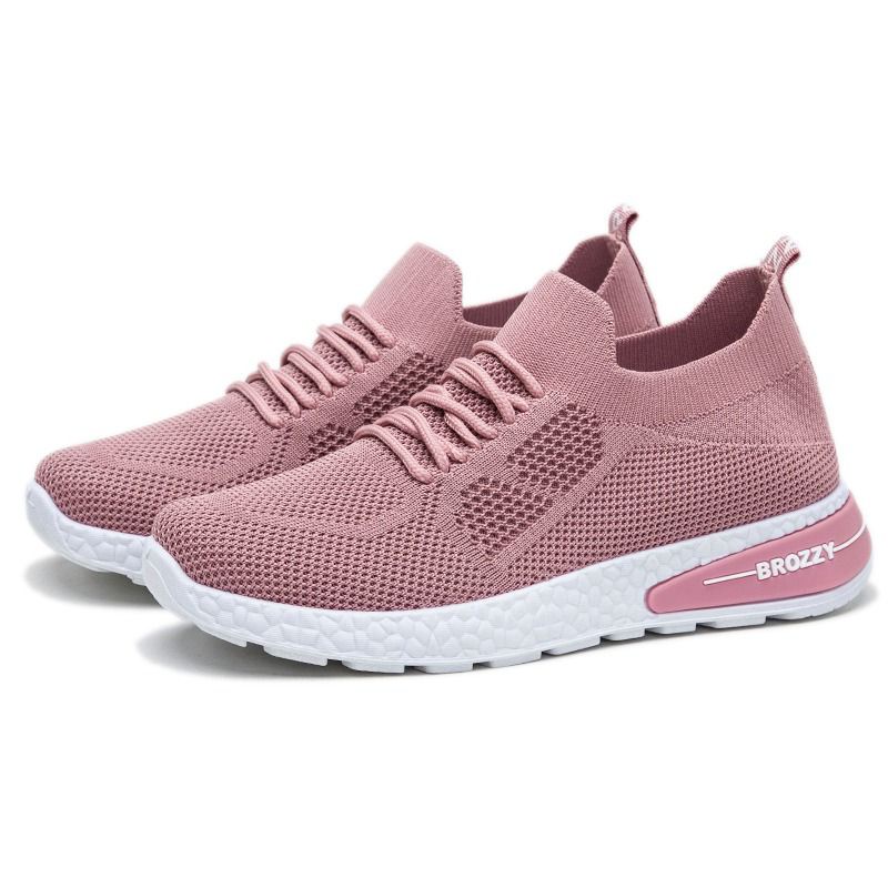 Brozzy Sepatu Sneakers Wanita Olahraga COD Gratis Ongkir Original D-11 D-10 Import  Senam cewek Terbaru Joging-5