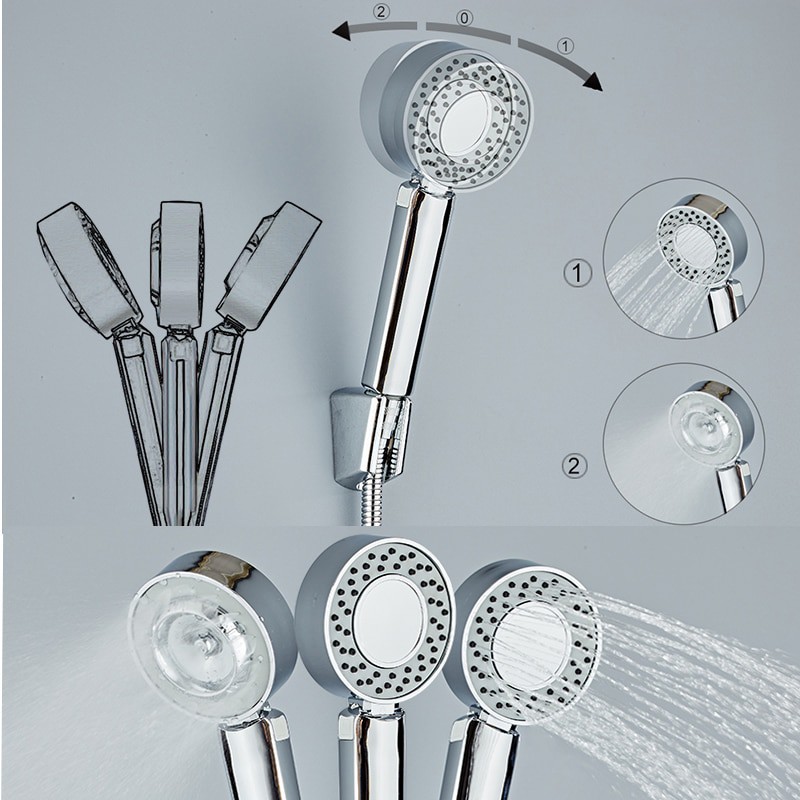 Grab Medan Kepala Shower Mandi Double Sided Function Round Shower BR-2017520 N31 BAKALA