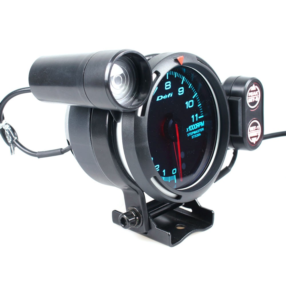 Tachometer Defi Bf Rpm 3.15 Inch 80mm 7 Warna Dengan Lampu Peringatan Universal