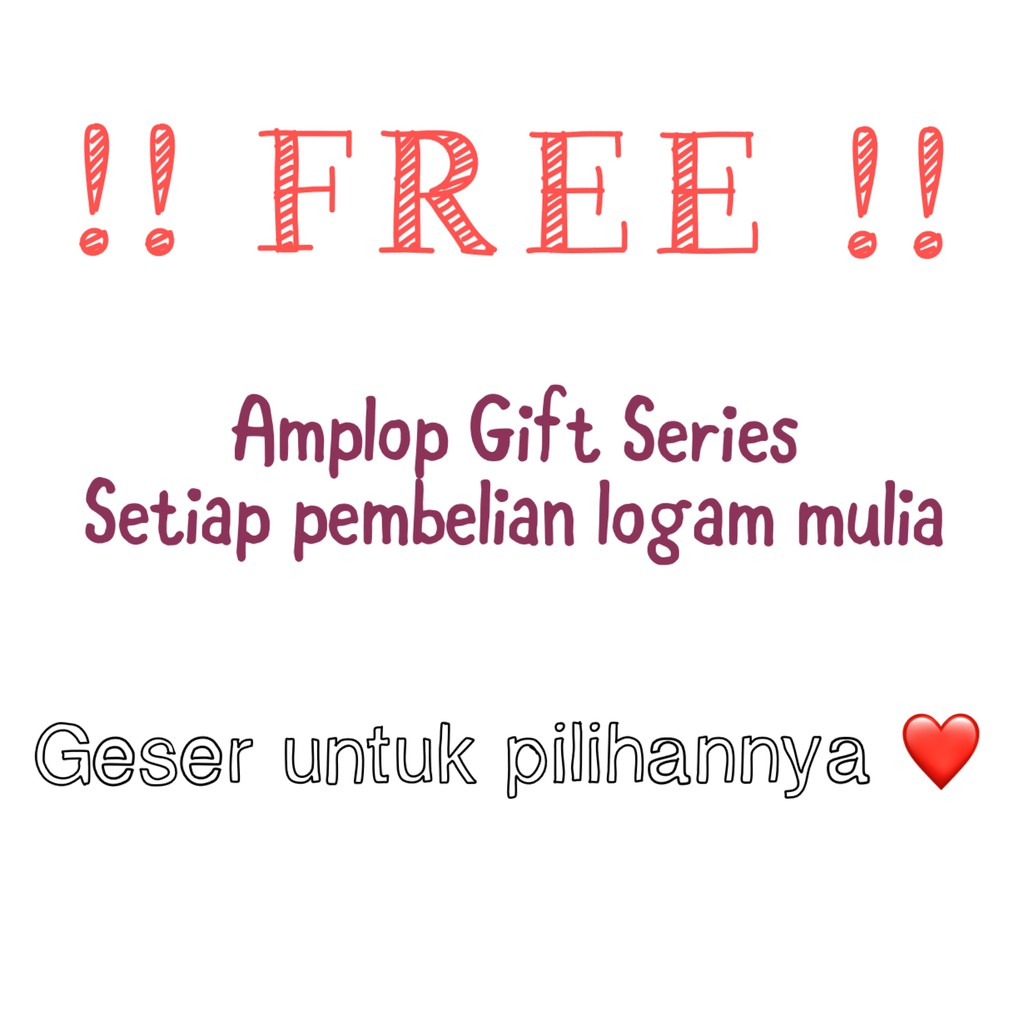 (FREE AMPLOP GIFT SERIES) Logam Mulia Antam emas 24 karat 0.5 1 2 3 gram-1
