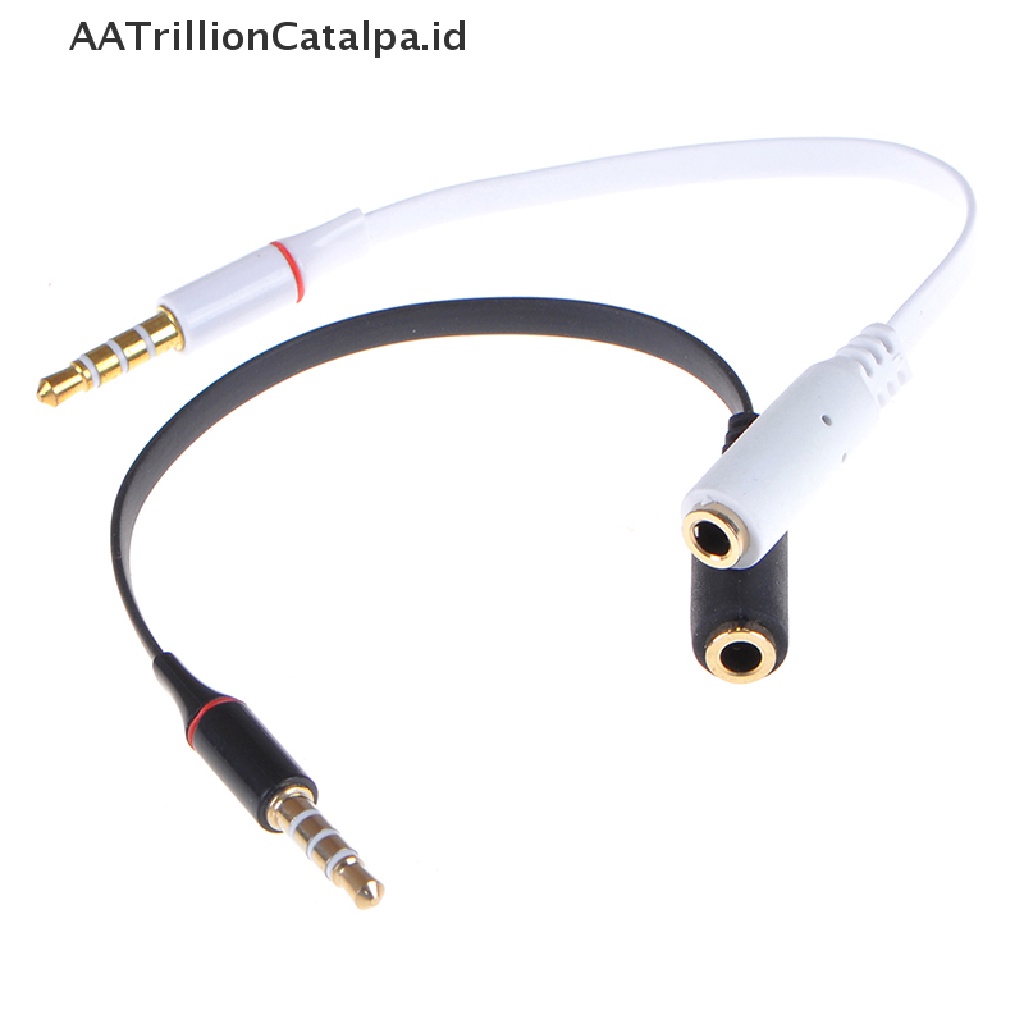 (AATrillionCatalpa) Kabel extension audio jack 3.5mm Male Ke female Untuk headset