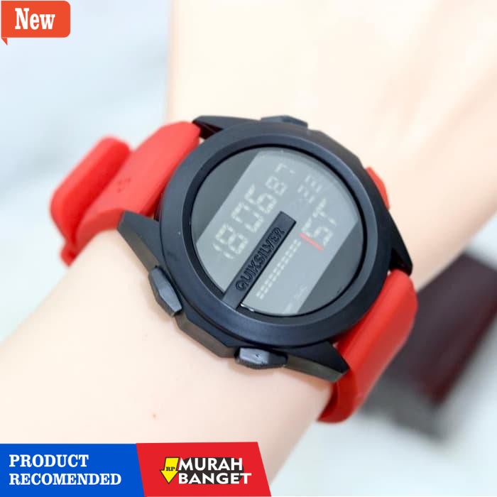 Jam digital pria terbaik- JAM TANGAN PRIA KEREN TERBARU 2021 ANTI AIR QUIKSILVER DRONE DIGITAL RUBBE