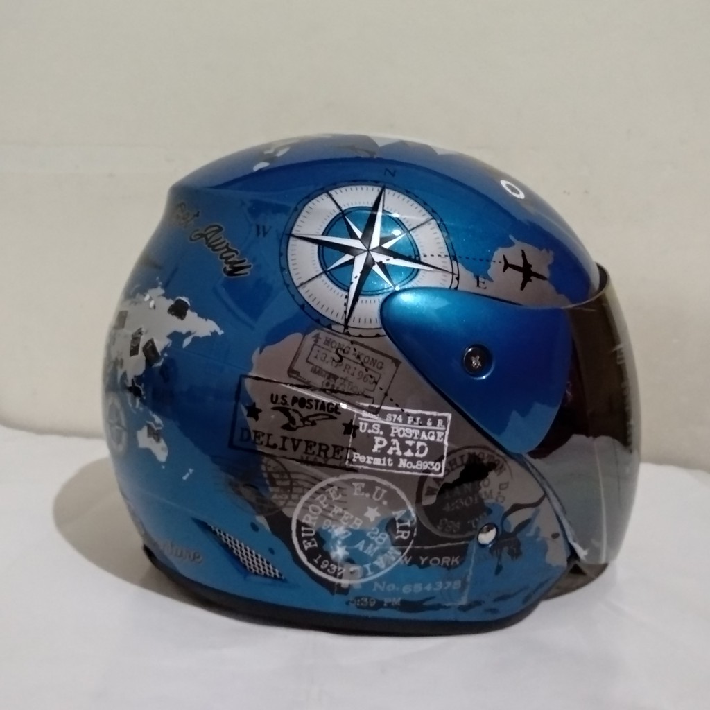 HELM  GM  EVOLUTION   TRAVEL   BLUE METALIC