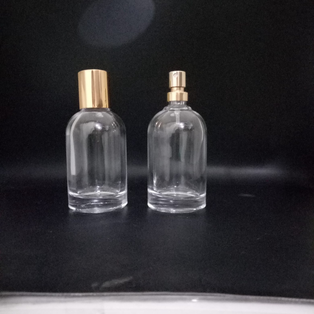 Botol Parfum lelabo 50 ml pump gold cap gold satuan