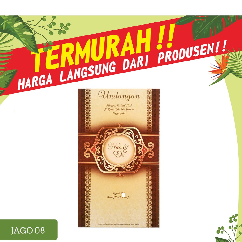 Blangko Undangan Jago 08 Termurah