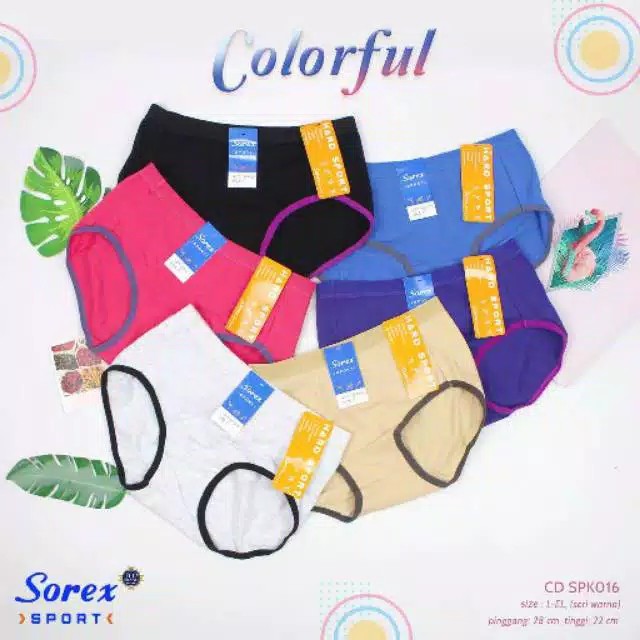 original Celana Dalam Olahraga Wanita Sport Panty Sorex SPK 016 garansi termurah