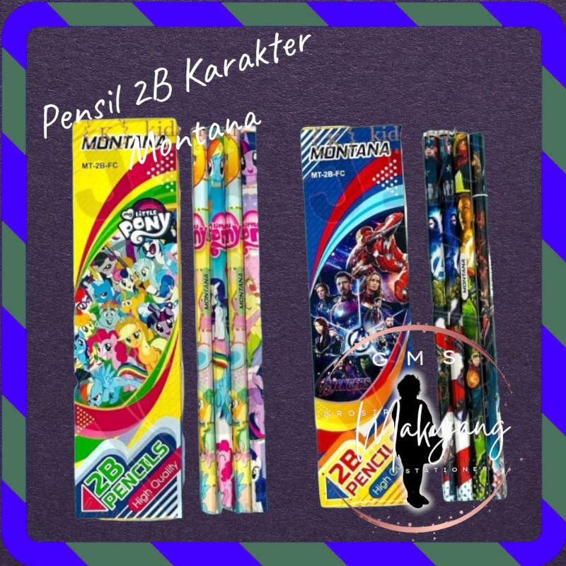 

Pensil 2B KARAKTER(12Pcs/pack)/Pensil Fancy Kartun Montana MT-2B-FC/Pencil/Petelot