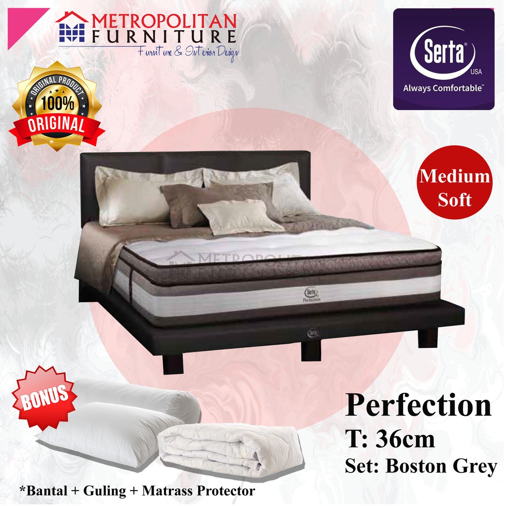 Springbed SERTA Perfection Full Set Kasur matras Spring bed