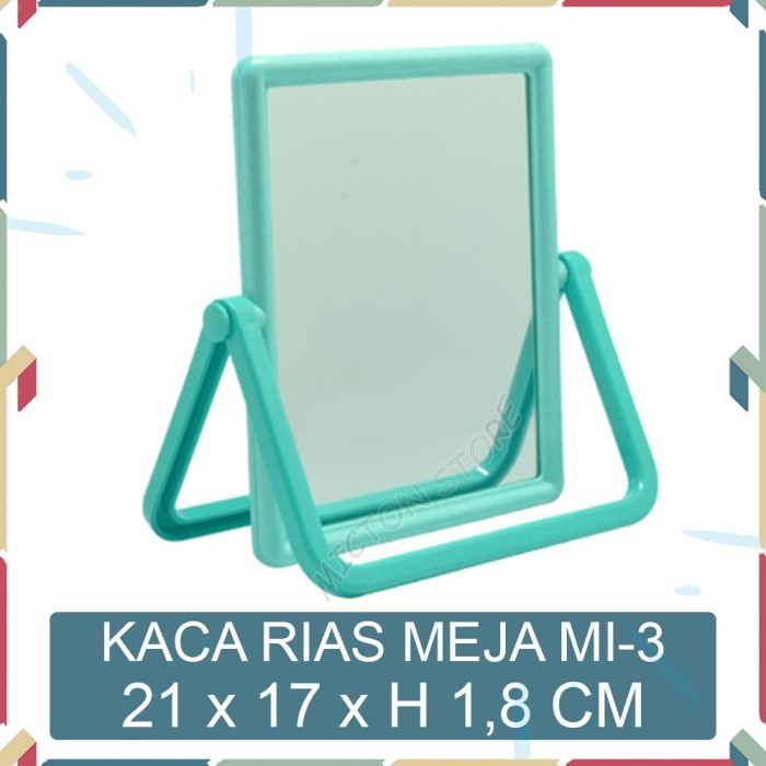 MICTON Lion Star Cermin Lipat Kaca Meja Rias Beauty Mirror MI-3 Pink-3