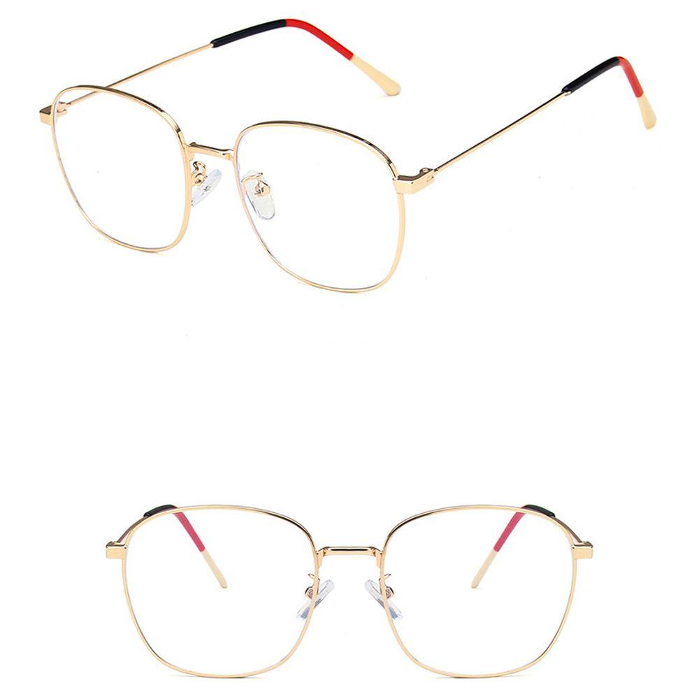 Mxbeauty Kacamata Anti Blue Light Pria Wanita Frame Kacamata Metal Fashion Square Frame Women Eyeglasses