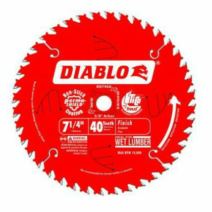 Diablo Saw Blade 7 1/4 inch 40T Finish/Plywood