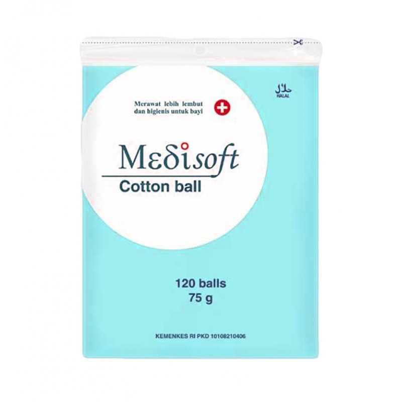 Medisoft Cotton Ball - Kapas Bola/Bulat 120 Balls
