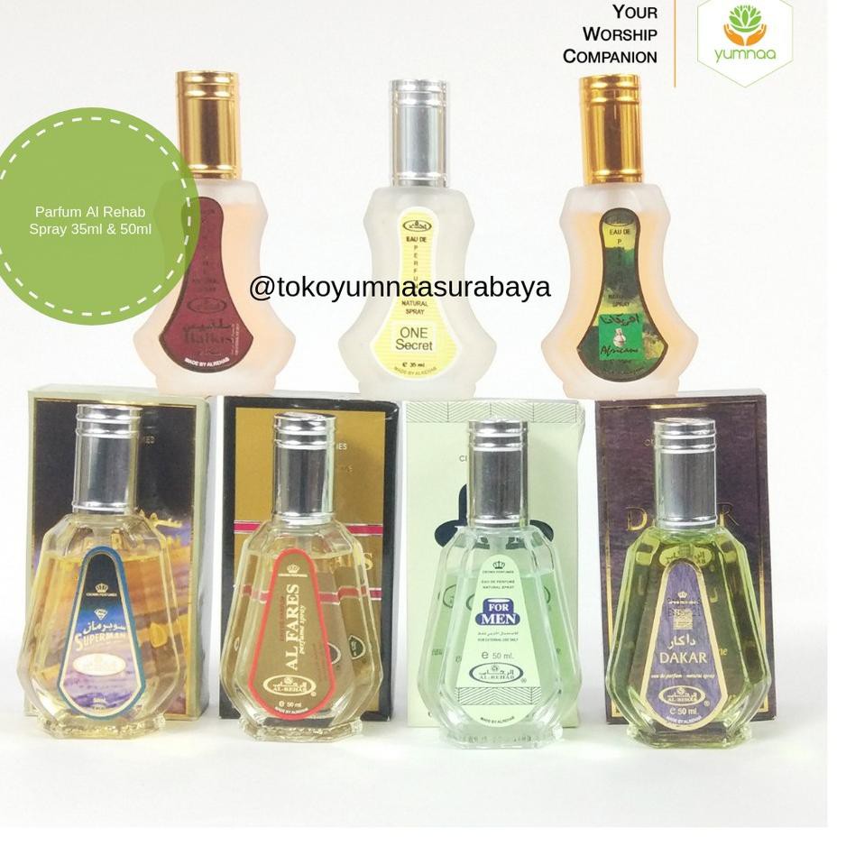 Cuci Gudang> Grosir Parfum Al Rehab Spray 35ml 50ml Parfume Arab Original Minyak Wangi Import Awet M