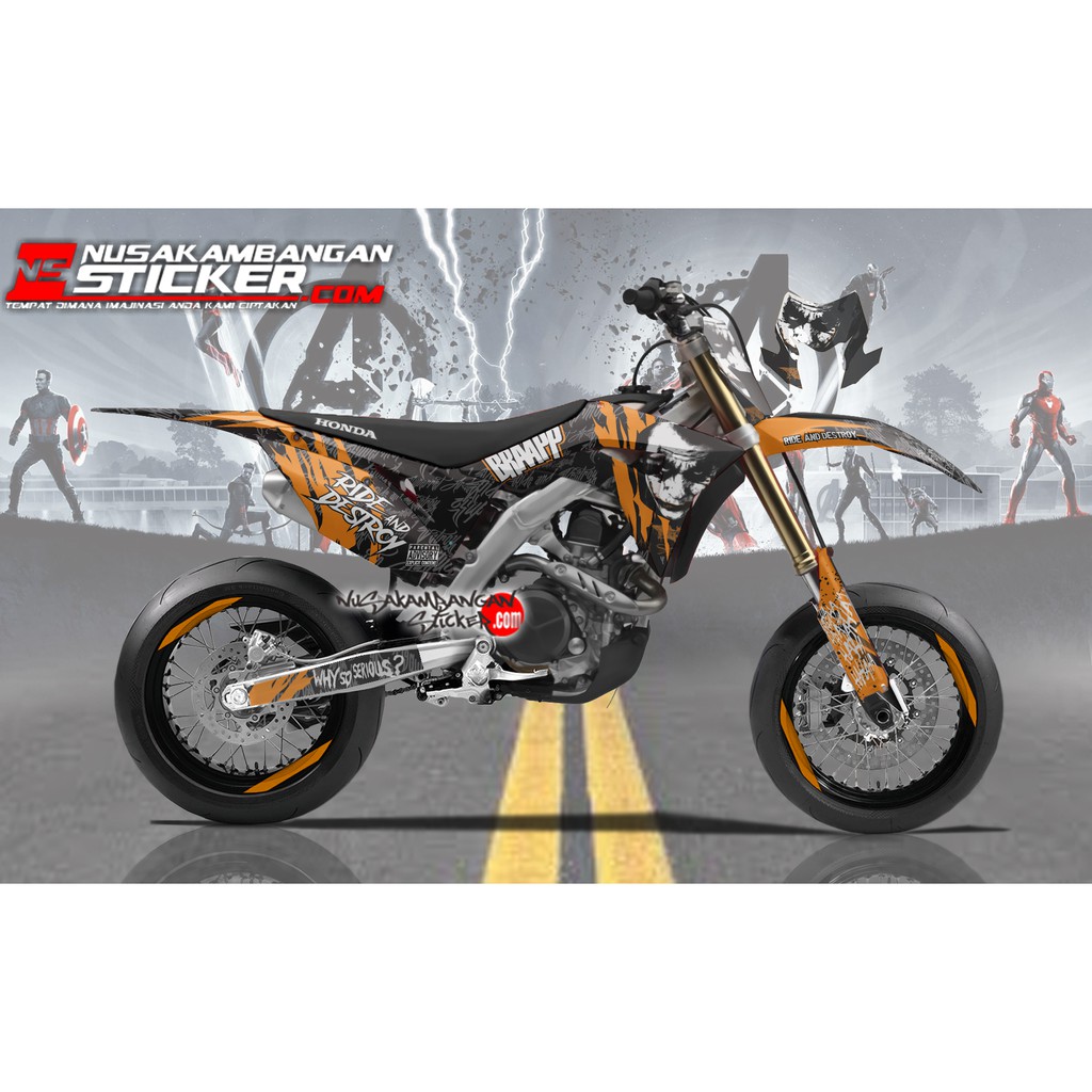 Decal sticker CRF 150 L joker Oren Stiker Full Body