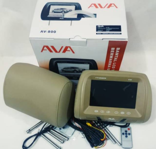 HEADREST MONITOR TV 8 INCH CREAM