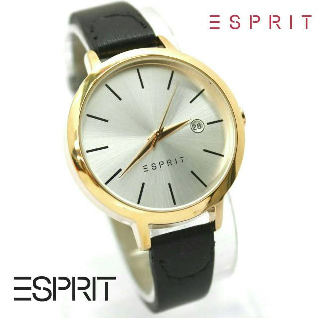 JAM TANGAN WANITA ESPRIT 109612 BODY ROSEGOLD KULIT SEMI SUPER