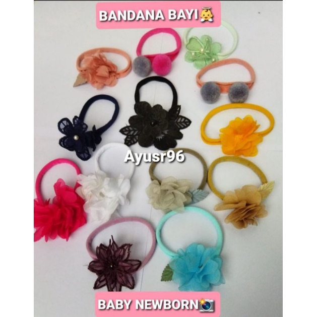 headband Newborn Bandana Anak Bando Bayi Headband Bunga Bandana Bayi bando