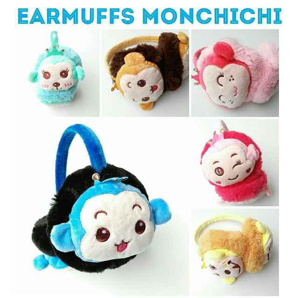 EARMUFF CUTE Impor Monchichi/Earmuff Monchichi and Friend/Penutup Telinga Monchichi