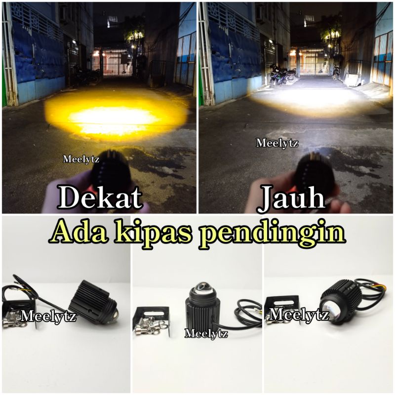 Lampu tembak Laser D2 besar ada kipas pendingin jauh dekat