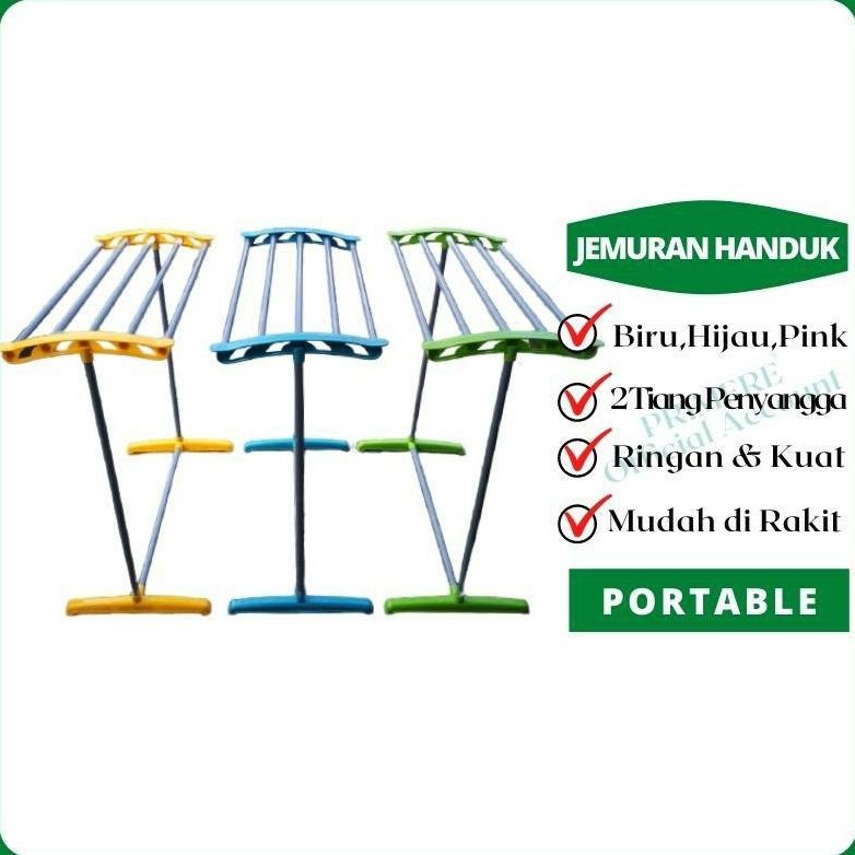 BELLA - RAK JEMURAN HANDUK VINODA / STANDING TOWEL RACK MURAH KUAT KOKOH