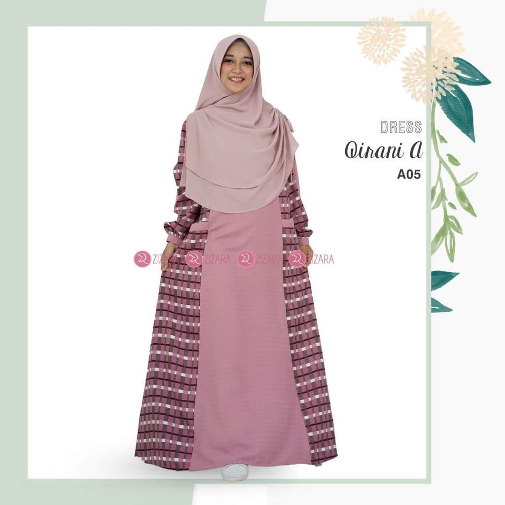 BEST SELLER ORIGINAL  Gamis Zizara Qirani A05 - baju muslim wanita baju muslimah