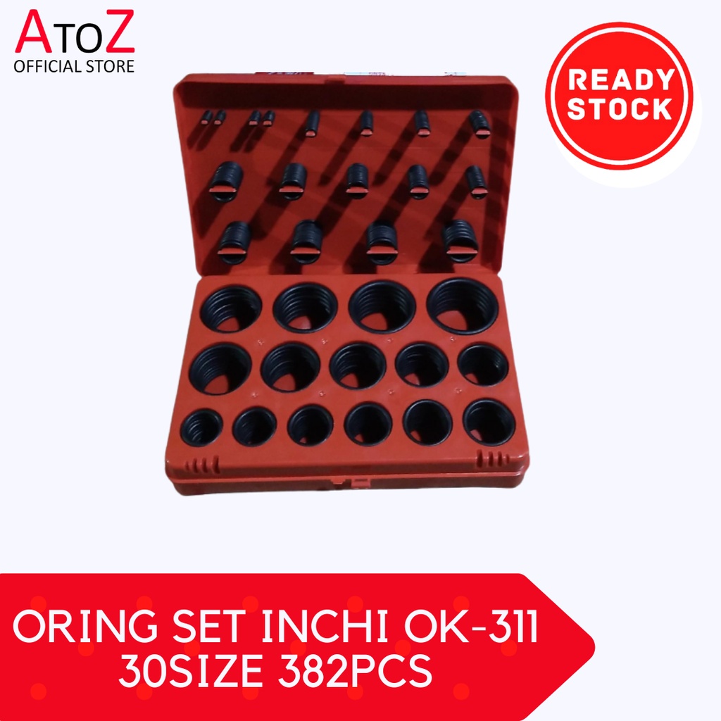 ORING SET INCHI OK-311 30 SIZE 382PCS