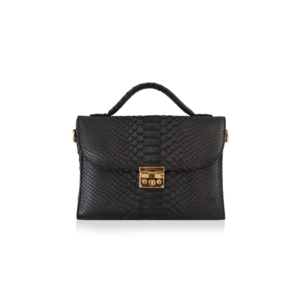 DORIS DOROTHEA Handbag Alma - Black Metalic