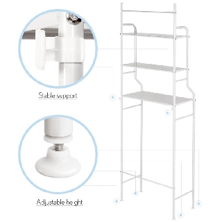 Rak Toilet / Kamar Mandi / WC / Serbaguna Tempat Shampoo Sabun Tissue