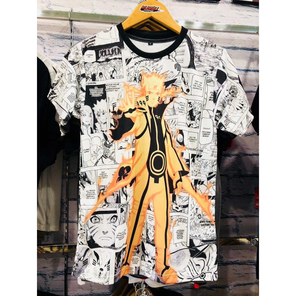 Kaos Naruto Uzumaki Kyubi Seal Fullprint