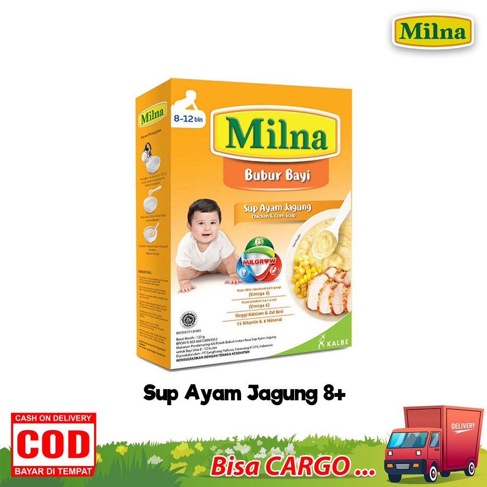 Milna Bubur Bayi Lanjutan 8 bulan + Bubur Bayi Instan 120 gram