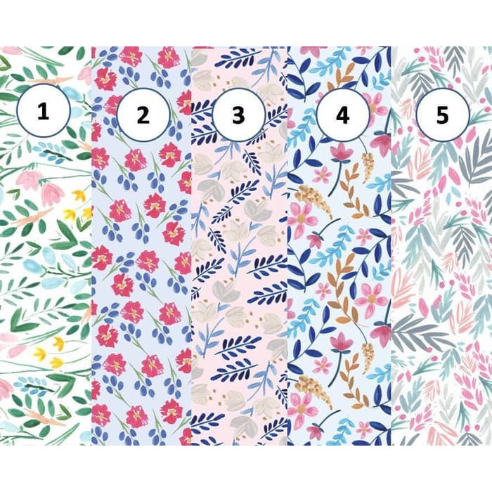 Kertas Scrapbook - Floral Pattern_PI Design