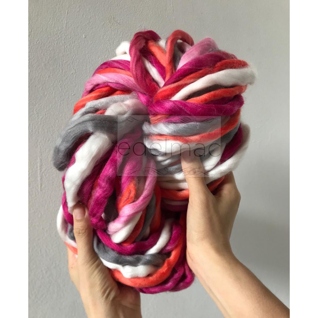 Benang Loopy Wol Wool Yarn Microfiber Mix Color Part I