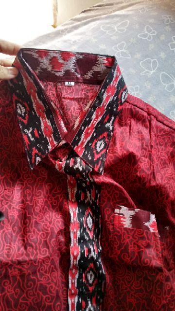 Bswart Batik Hrb026 Kenongo Hem Pendek Padi Pekalongan M L Xl Batik Pria Murah Modern Grosir Eceran