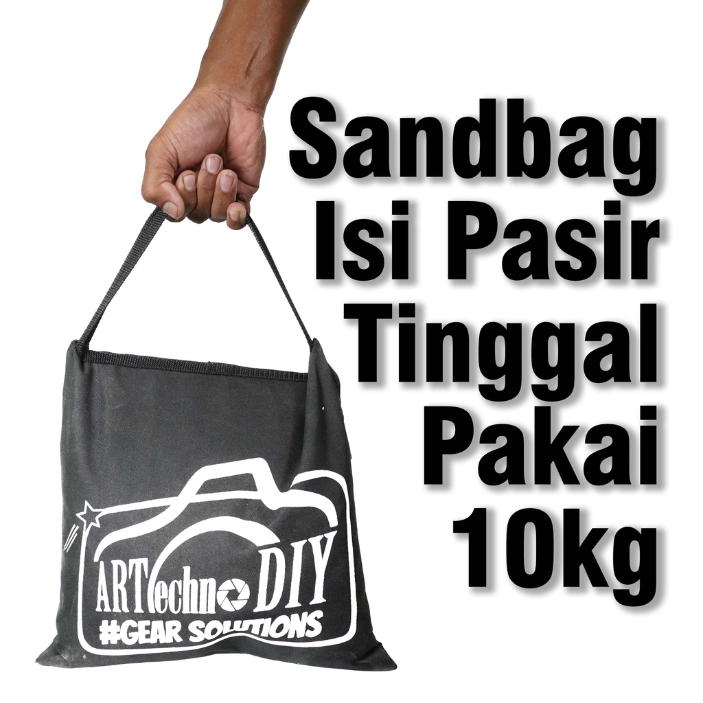 Sandbag Sudah Terisi Pasir 10kg Sand Bag Tas Pemberat 10 kg C Light Stand Lightstand Tripod Boom Arm Studio Photo Fotografi