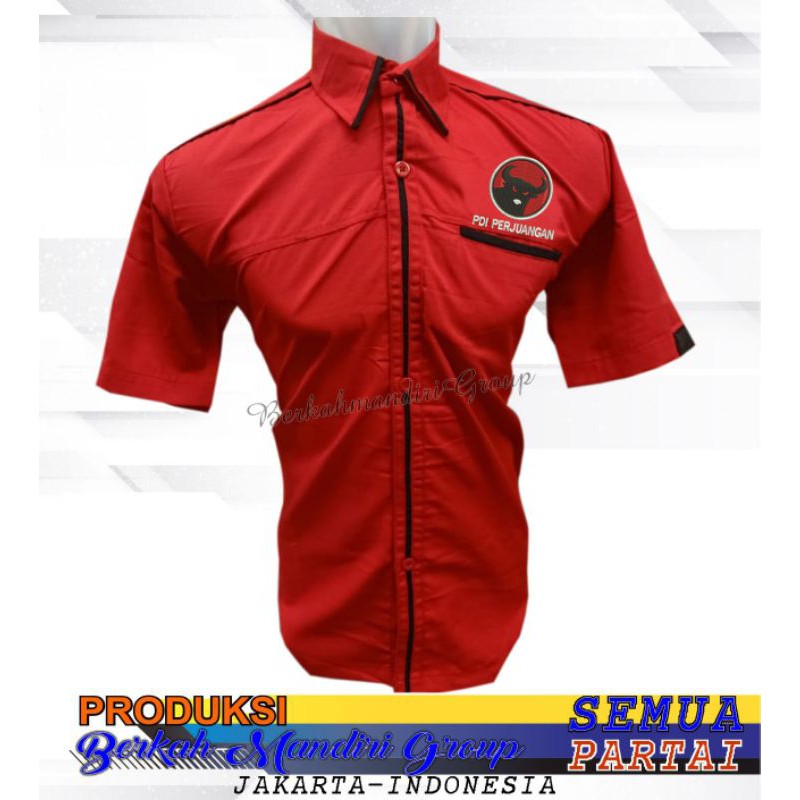 Kemeja partai PDI perjuangan-kemeja pria wanita