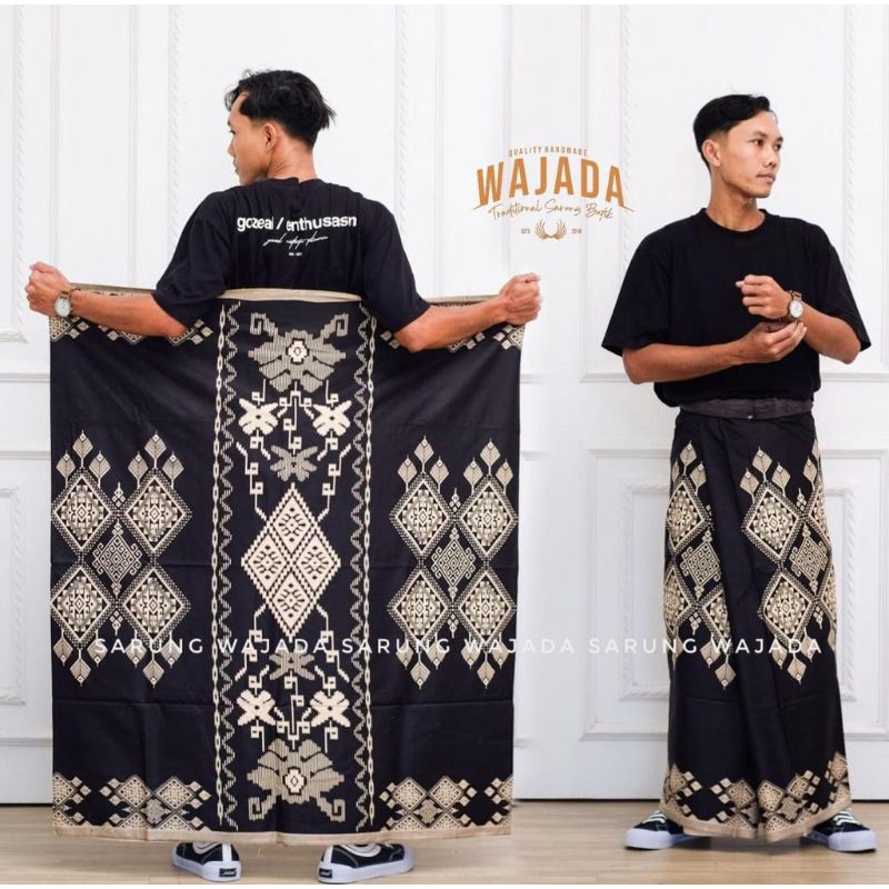 SARUNG PRIA TERBARU MOTIF TEROMPAH SHOLAT DEWASA SARUNG MOTIF BALIMUN SARWON-Pd s