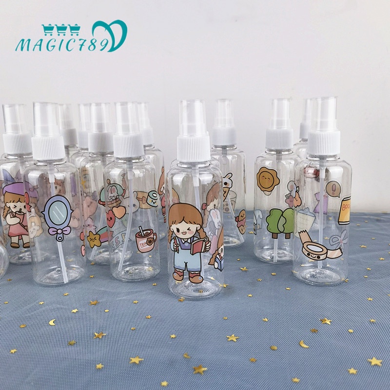 Magic789 Portable Rabbit Girls Cartoon Empty Spray Bottle 100ML Travel Size Bottles Fluid Container