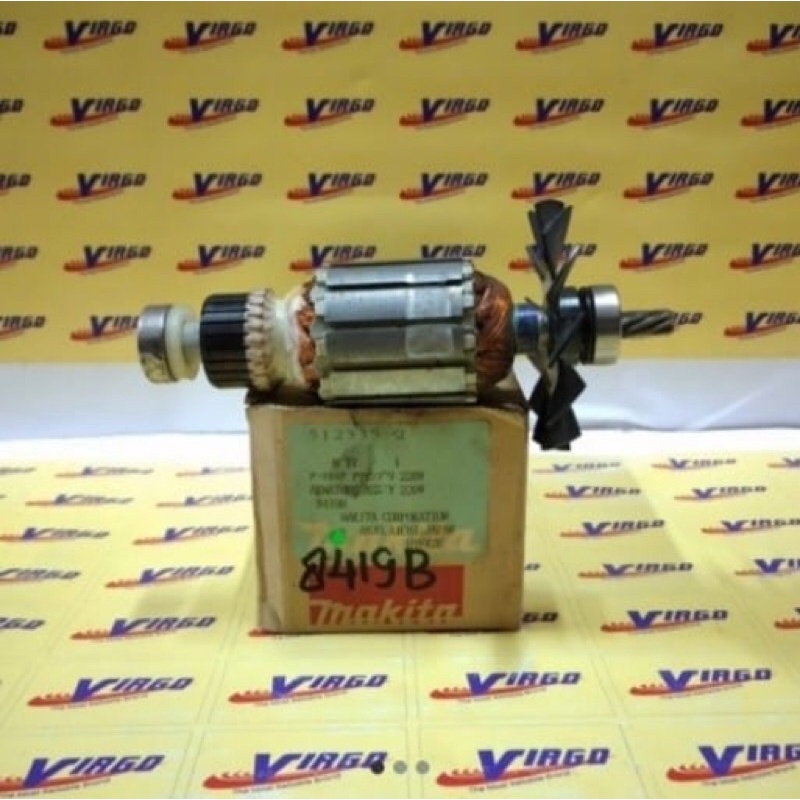 ARMATUR ANGKER ROTOR GULUNGAN DINAMO MESIN BOR MERK MAKITA TIPE 8419 B