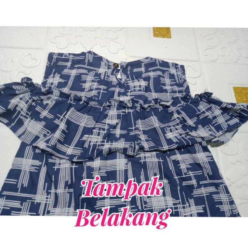 dress sabrina anak 3-4 tahun