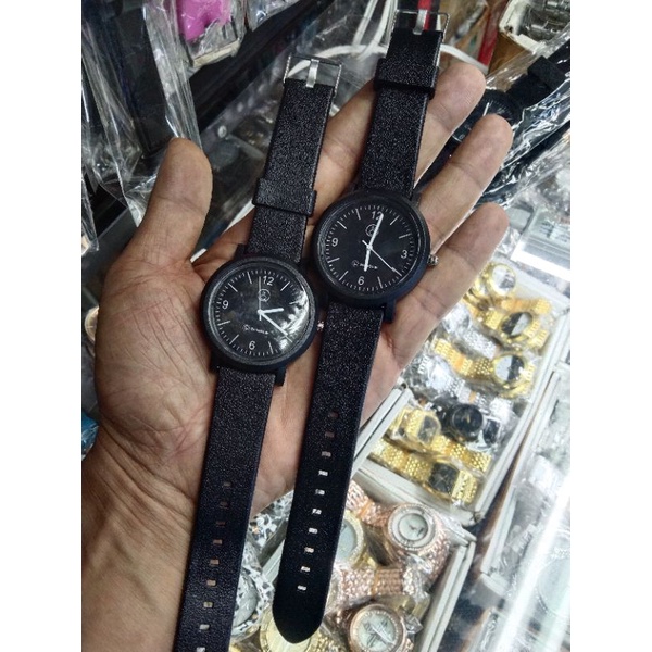 jam tangan strap rubber wanita pria unisex free box